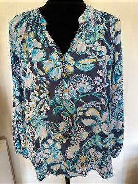 Lily Pulitzer Silk Top - Size Lg